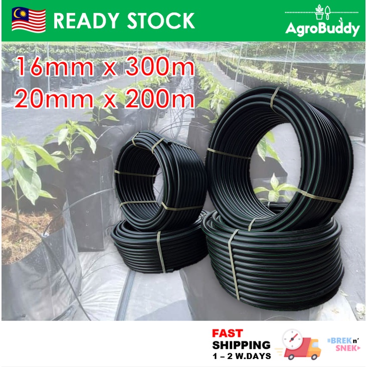 AgroBuddy 16/20mm LDPE Irrigation Tubing Poly Pipe Water Tubing