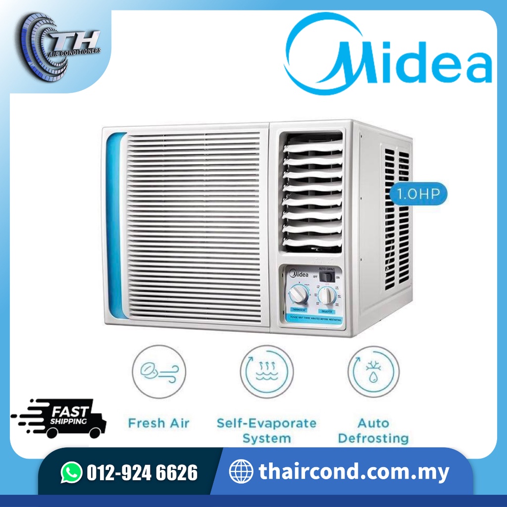 Midea ( MWF-10CMN8 / MWF-13CMN8 / MWF-19CMN8 / MWF-25CMM ) Non-Inverter Window Air Conditioner / Aircond / Air Cond