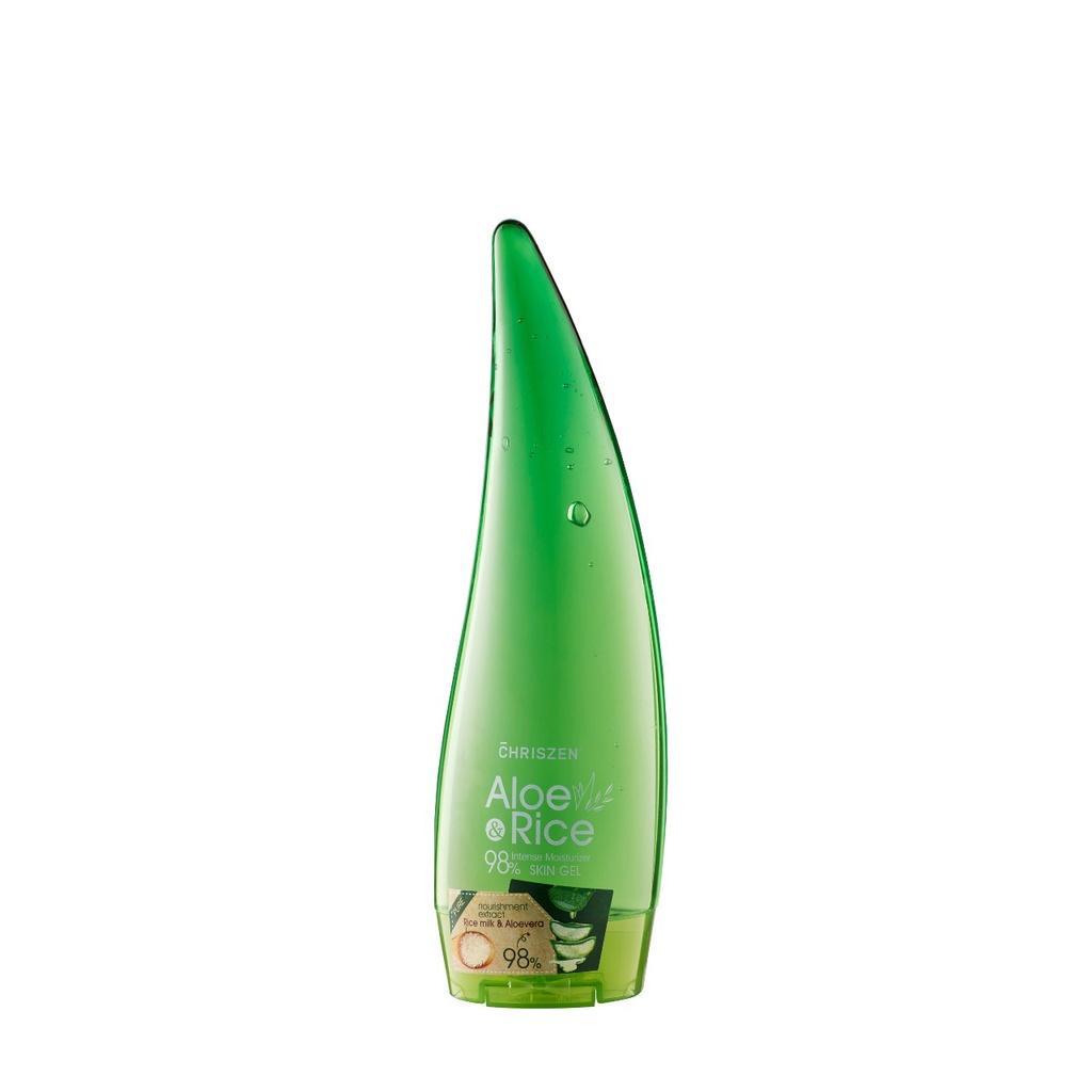 Local s ] Chriszen 98% Aloe Vera & Rice Milk Skin Gel (250ml) Kulit Sapu Kecantikan Lic…