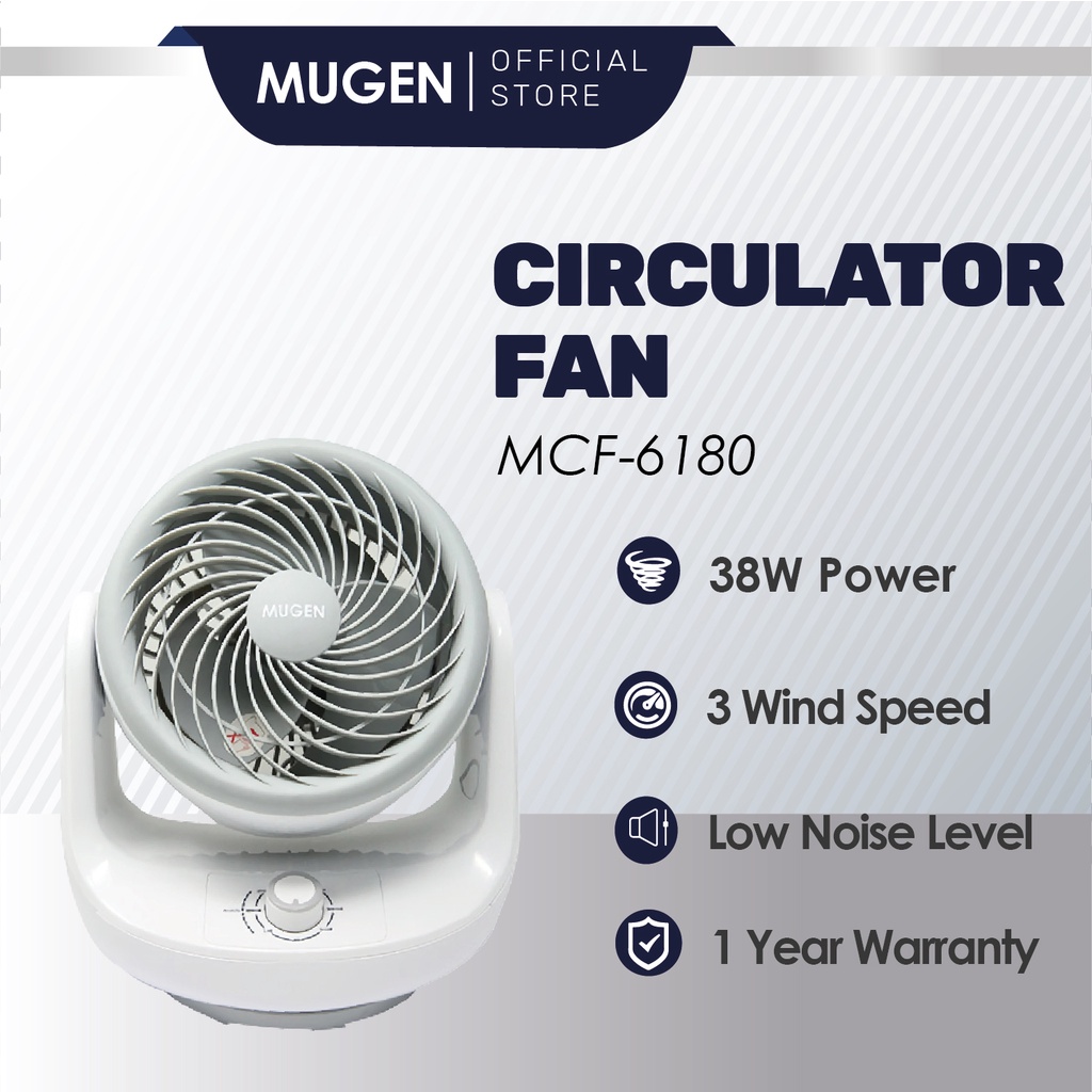 MUGEN Air Circulator Fan (MCF-6180) | Shopee Malaysia
