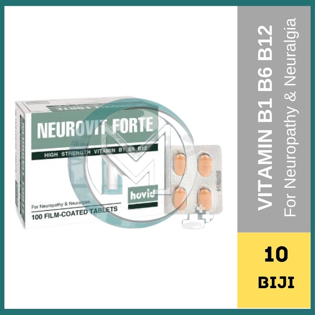 [EXP: 03/24] NEUROVIT FORTE TABLET 10'S 神經疼痛 (VITAMIN B1, B6, B12, UBAT ...