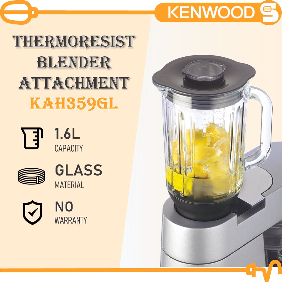 KENWOOD ThermoResist Blender Attachment KAH359GL (1.6L) Stand Mixer