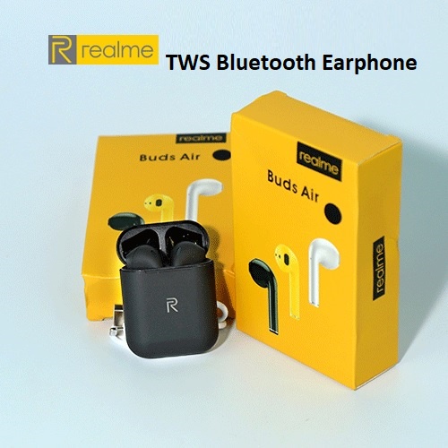 For Realme Bluetooth Earphone TWS Buds Air True Wireless Stereo Earbuds Touch Control Wireless Headset For Gaming