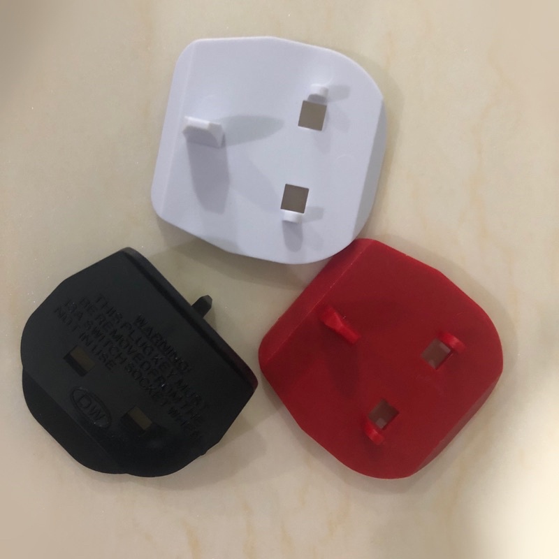 MultiColour Plastic Safety Plug Key 2 Pin Converter (3pcs) Shopee