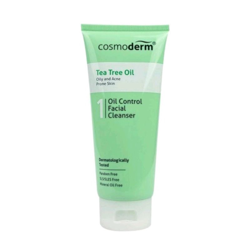 Cosmoderm Tea Tree Oil Oil Control Facial Cleanser 125ml + FREE 50ml