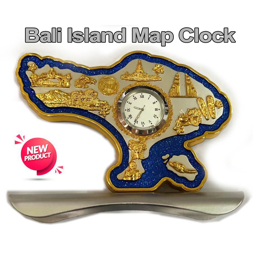 Bali Souvenir Oleh Oleh Island Map clock destop