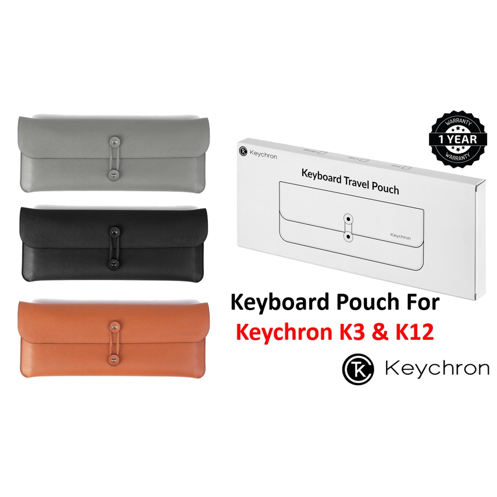 Keychron Leather Travel Pouch Keyboard Pouch (For Keychron K3 & K12