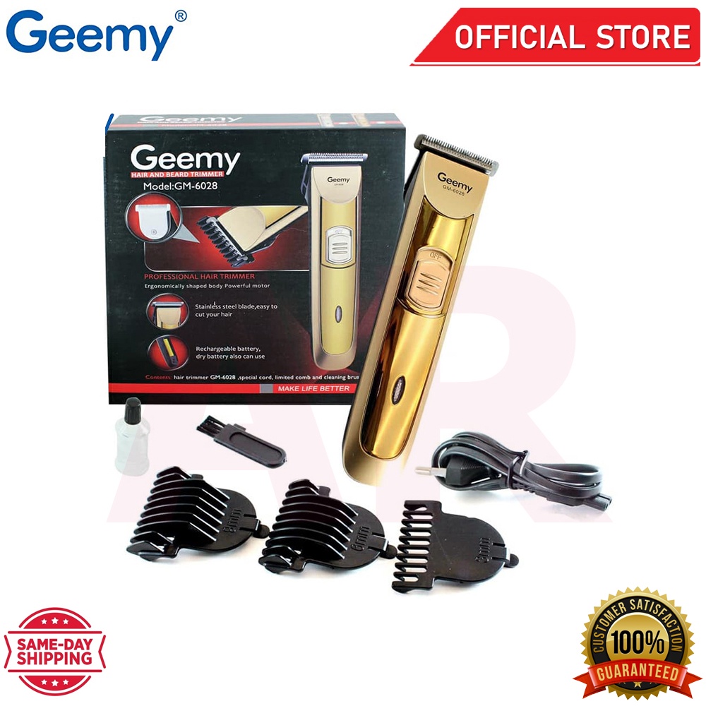Geemy GM 6028 Hair Clipper Rechargeable Hair Trimmer Men Beard Trimmer