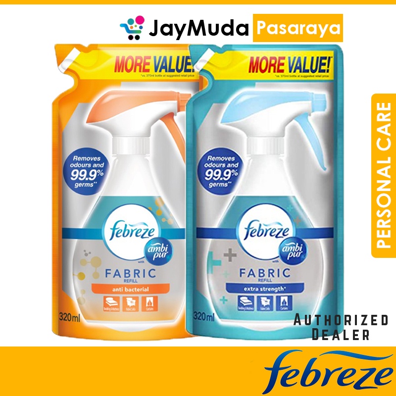 Febreze Refill 320ml Removes 99.9 Germs Anti Bacterial Extra Strength