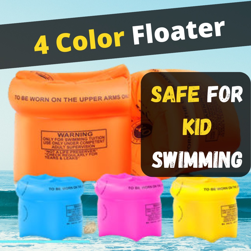 Swim Arm Floater for KIds , Safety Train & Swim in Pool. Pelampung ...