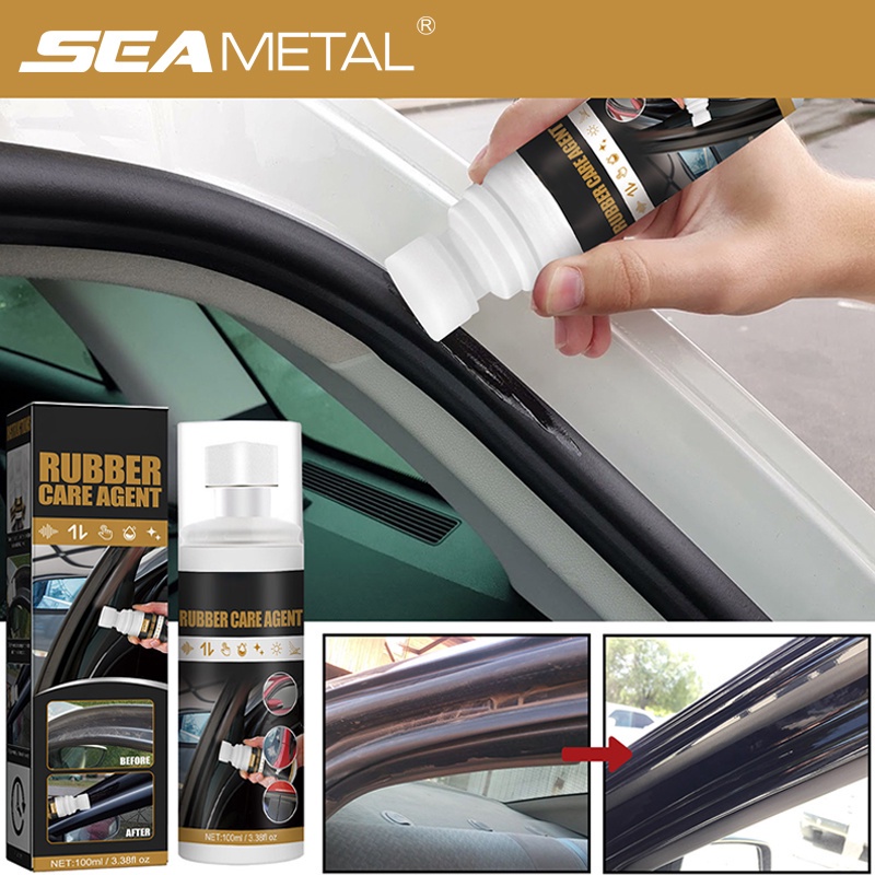 SEAMETAL 100ml Car Rubber Curing Agent Car Dirt Remover Rubber