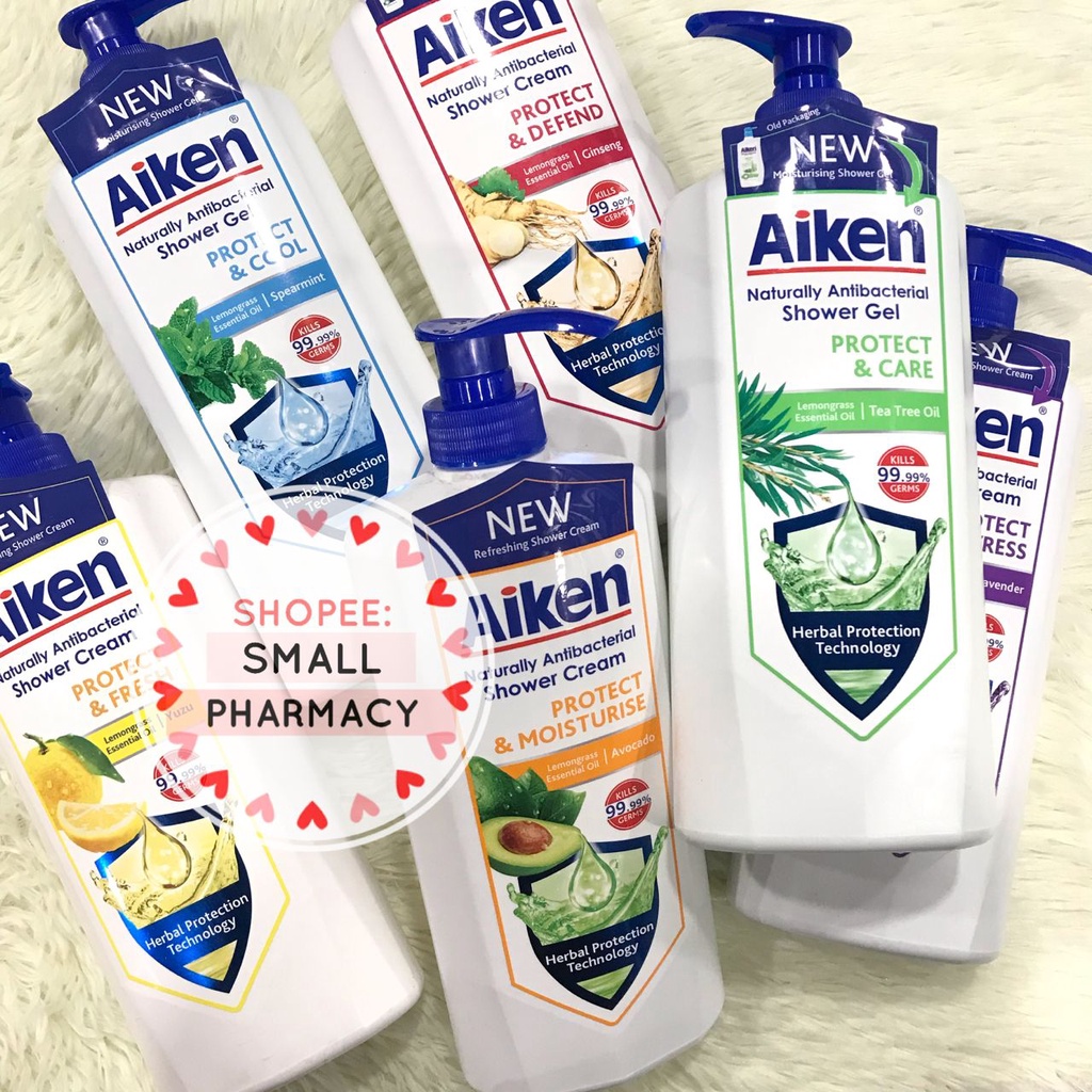 Aiken Naturally antibacterial shower creme 900g ( Gentle Care/ Detox