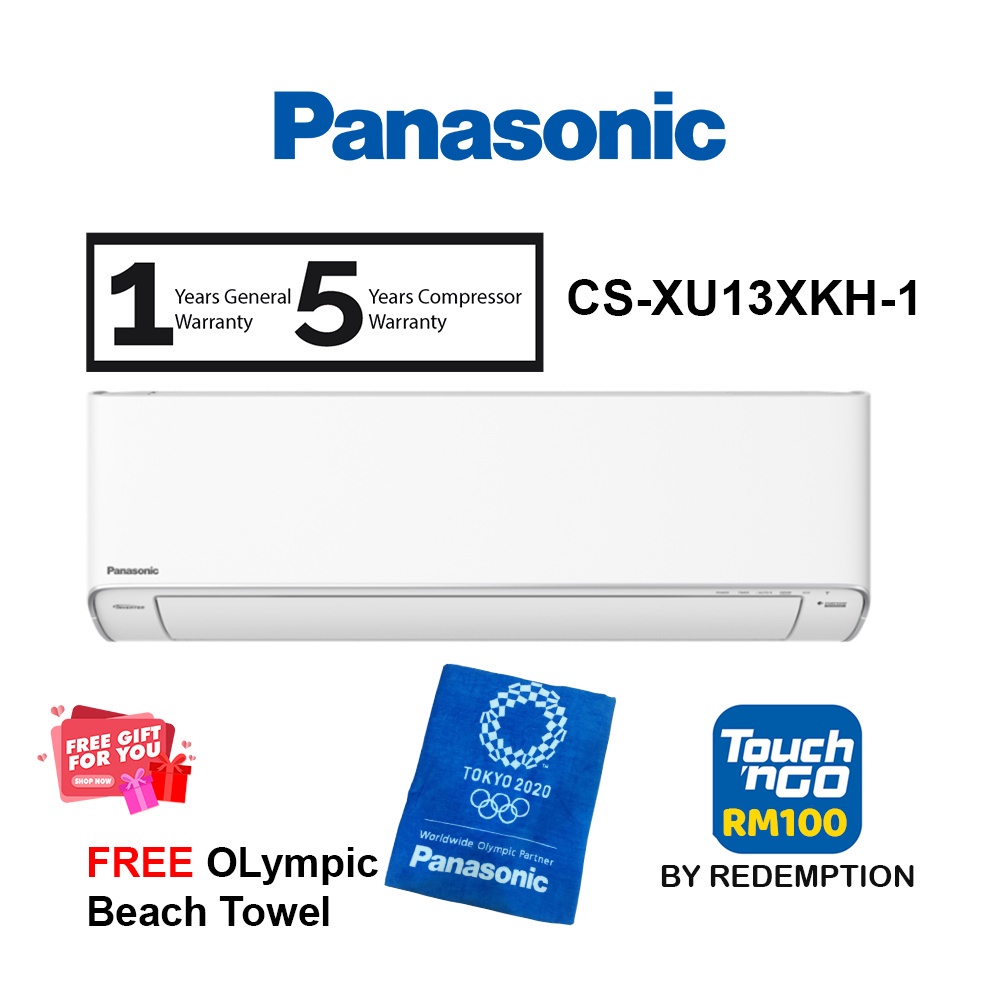 Panasonic 1.5HP Air Cond CS-XU13XKH-1 Premium Inverter Air Conditioner ...