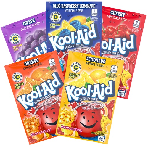 KoolAid Unsweetened Fruit Variety Zero Calories Powdered Drink Mix