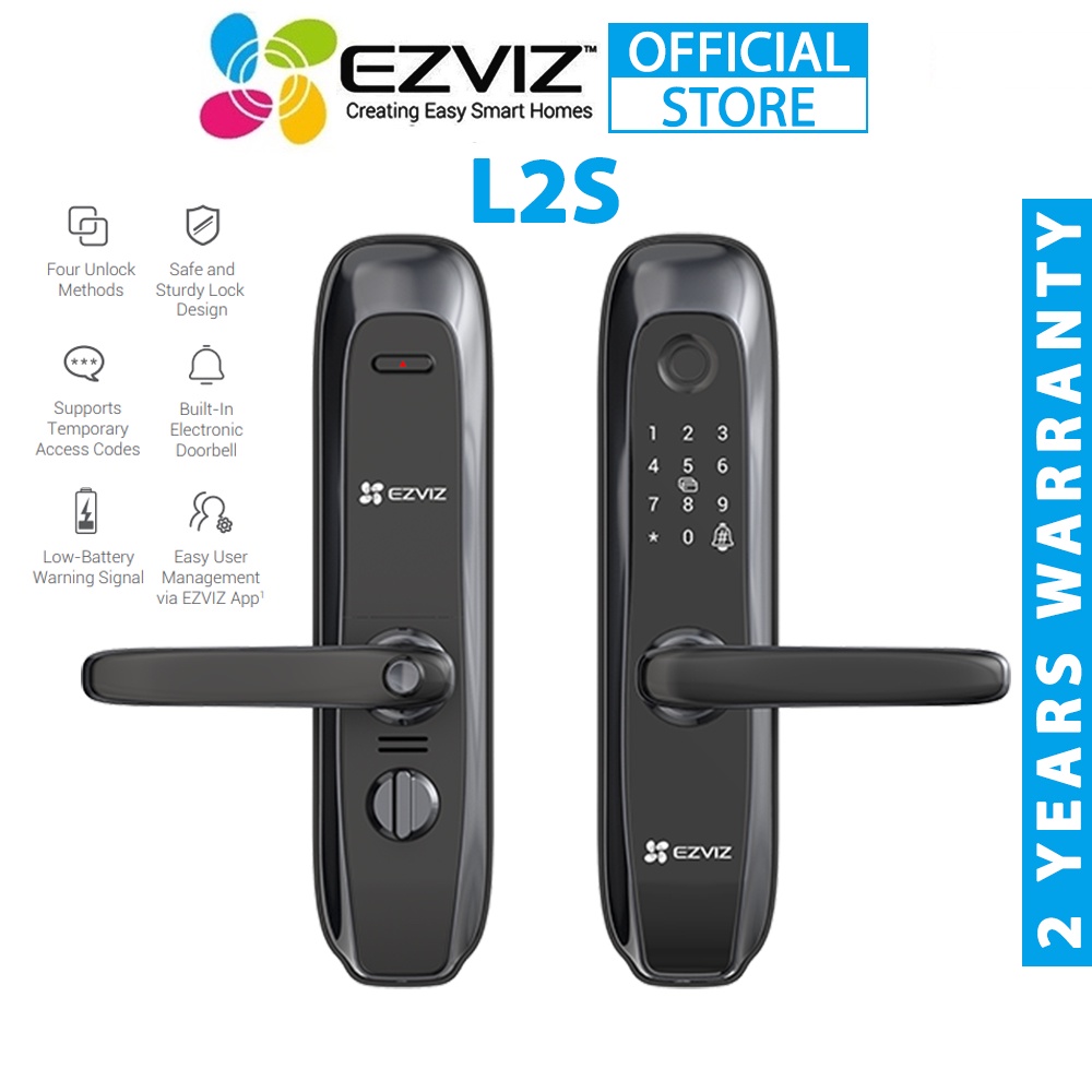 Ezviz L2S Smart Fingerprint Passcode Proximity Card Keyless Lock Zigbee Version Door Lock