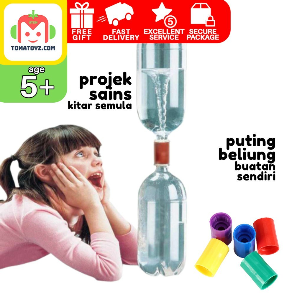 [READY STOK MSIA] Mini Puting Beliung Botol Kitar Semula - STEM - Educational - Toy - STEM - permainan - sains - science