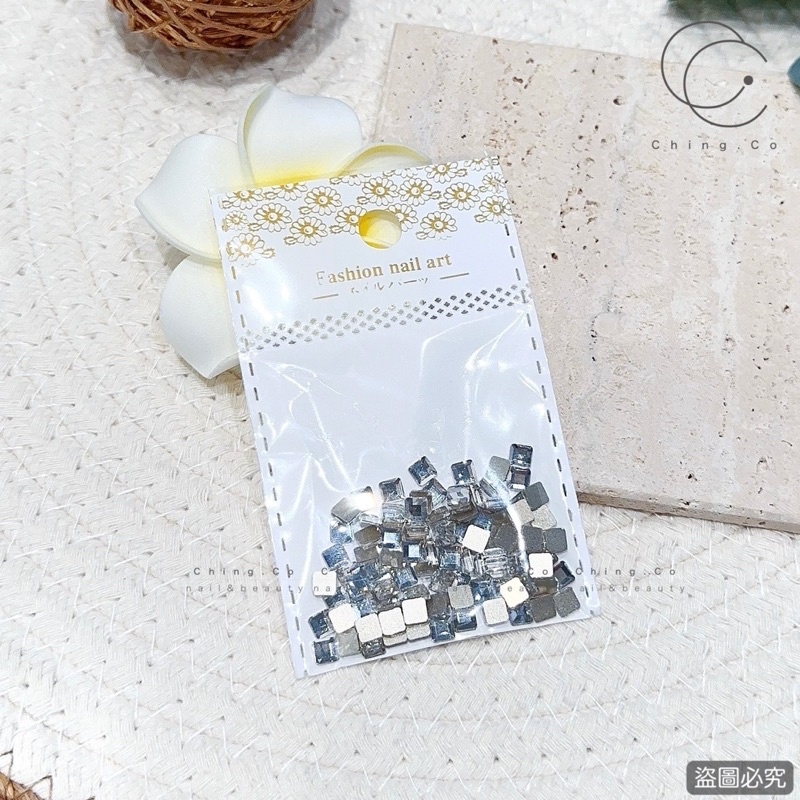 [Ching co store] Jewelry 883 Large Square Flat Diamond Manicure Material Decoration