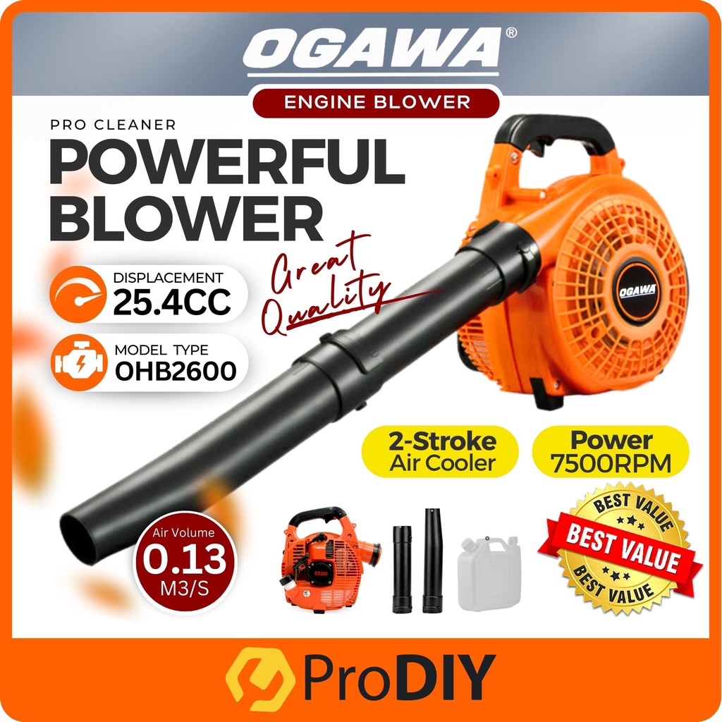 PRODIY OGAWA Hand Blower OHB2600 Leaf Blower Angin Petrol Air Blower