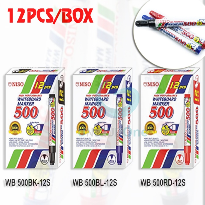 NISO Whiteboard Marker Pen 500 12pcs / box Shopee Malaysia