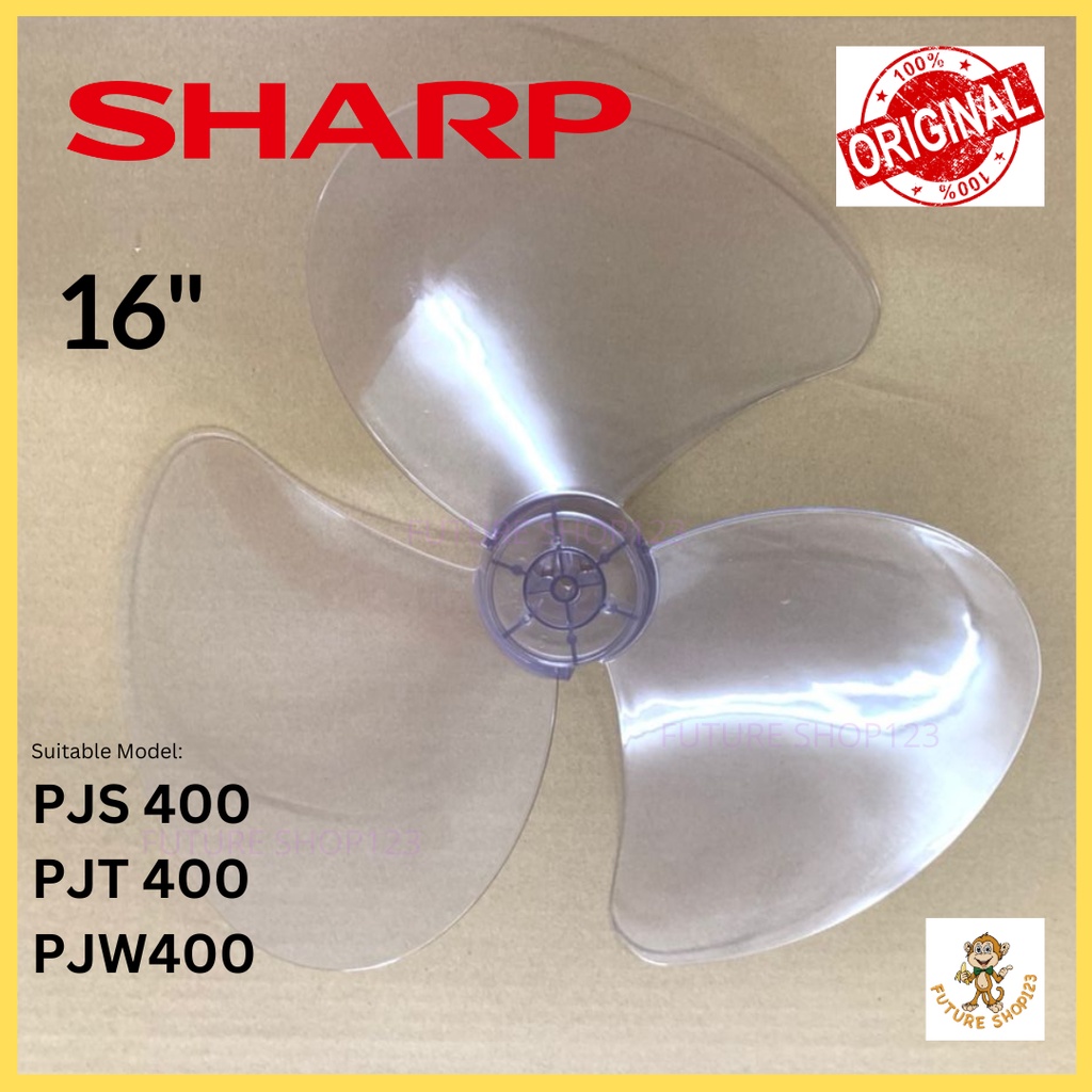 Original For Sharp Stand Fan / Table Fan / Wall Fan (16" Fan Blade)PJS400,PJT400,PJW400 bilah kipas sharp 16"
