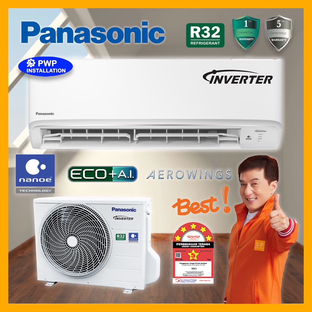 Panasonic 1HP/1.5HP/2HP/2.5HP R32 X-Deluxe Inverter Air Conditioner CS-KU (CS-KU9AKH/CS-KU12AKH/CS-KU18AKH/CS-KU24AKH)