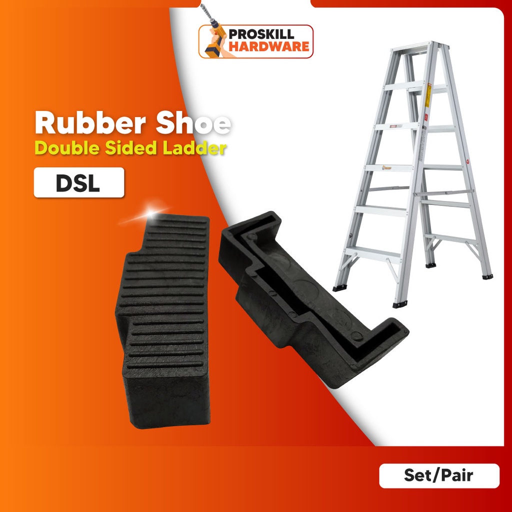 PROSKILL HARDWARE Ladder Rubber Shoes Aluminium Double Sided Ladder Accessories / Topi Tangga Kaki Tangga 梯脚 梯帽 Shopee