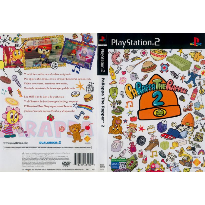 PS2 CD DVD GAMES ( PaRappa the Rapper 2 ) English Version