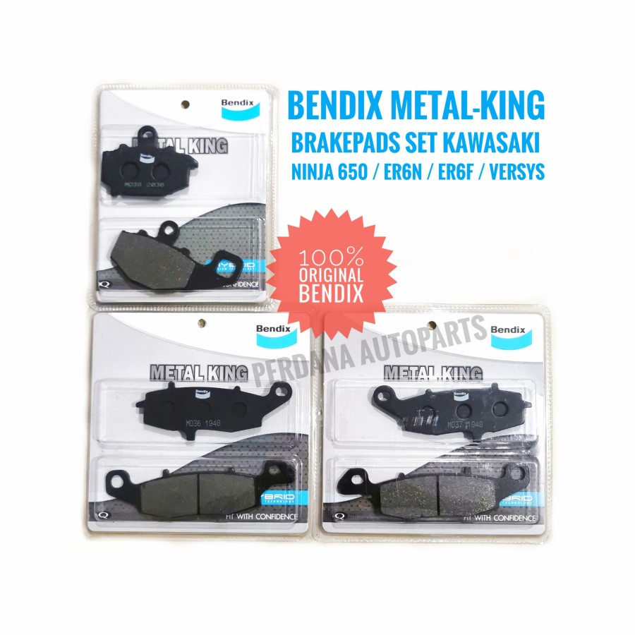 Bendix Metal King Brakepads Kawasaki 650 / ER6N / ER6F / Original