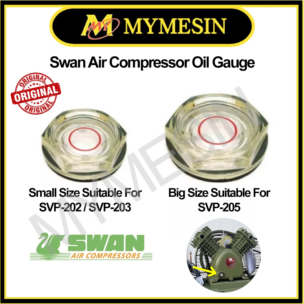 MY SWAN Air Compressor Oil level Gauge For 2HP 20HP Swan Compressor