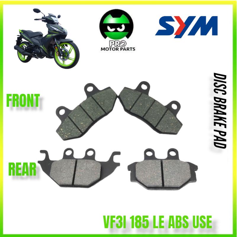 SYM VF3I 185 LE VF3I PRO ABS DISC BRAKE PAD DISC PAD SYM BRAKE PAD ABS