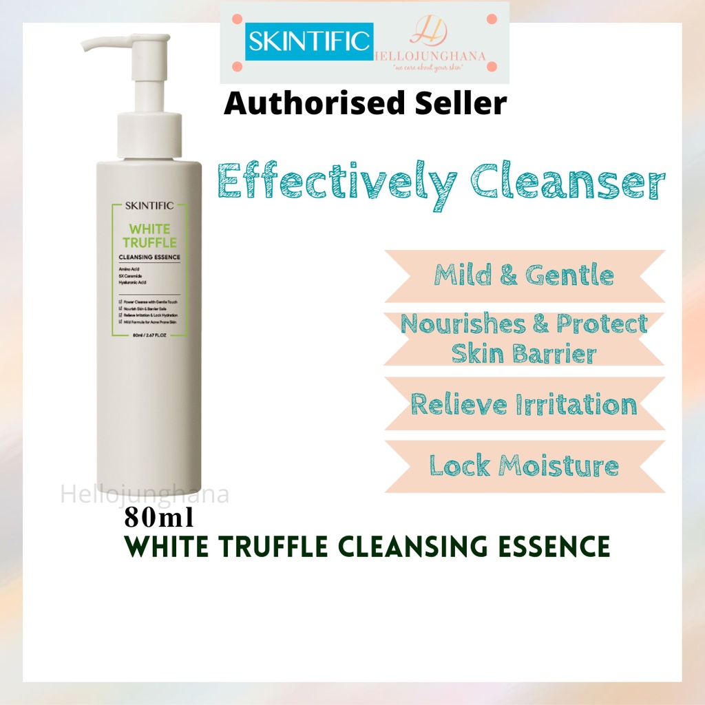 SKINTIFIC White Truffle Cleansing Essence 80ml Nourish / Protect Skin ...