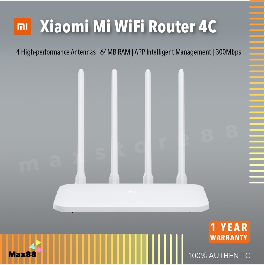 Xiaomi Mi WIFI Router 4C 64 RAM 802.11 b/g/n 2.4G 300Mbps 4 Antennas Smart APP Control Band Wireless Routers Repeater