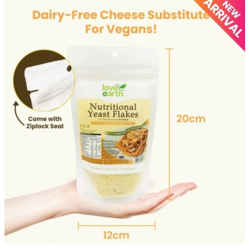 Love Earth Nutritional Yeast Flakes G Halal And Healthy Shopee Malaysia