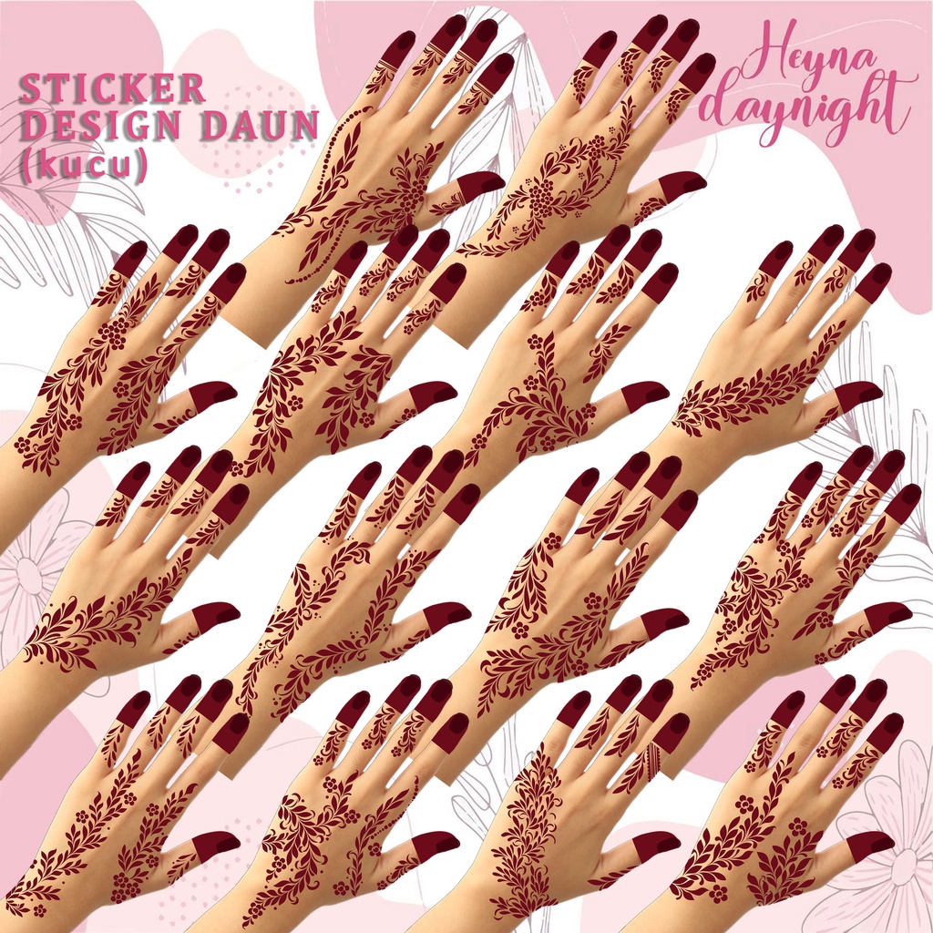 [HOT] STICKER INAI PENGANTIN VIRAL EDISI KUCU | Shopee Malaysia