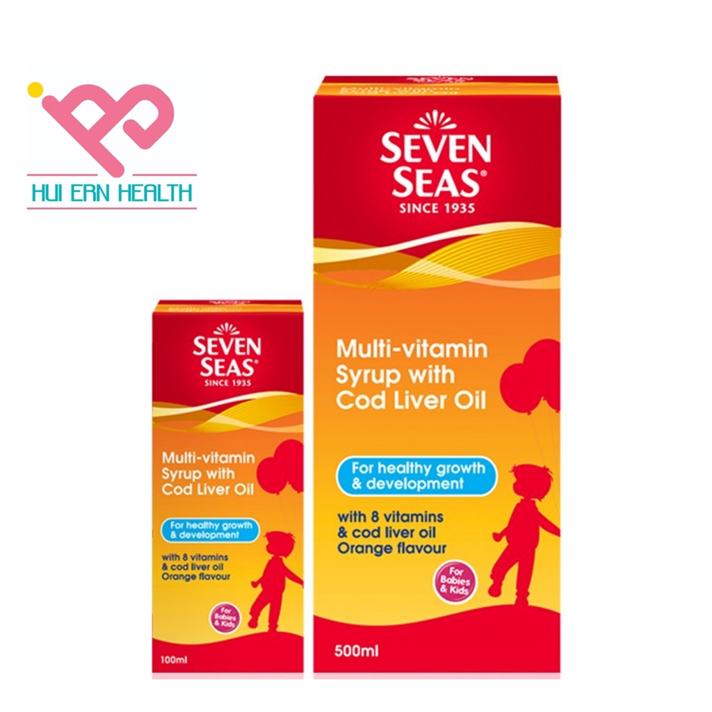 Seven Seas Multivitamin Syrup | with Cod Liver Oil | 500ml Free 100ml ...