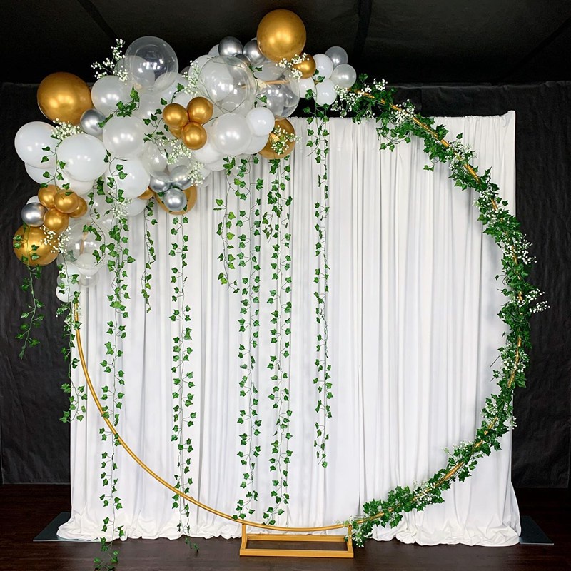 White Gold Leaf Wedding Balloon Decoration Garland Arch Background Wall  Balloons Baby Shower Wedding Birthday Party Decorations Home Decor | Shopee  Malaysia