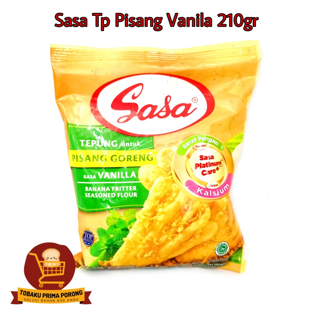 Sasa FRIED VANILLA BANANA FLOUR - BANANA FRITTER SEASONED FLOUR - 225 gr