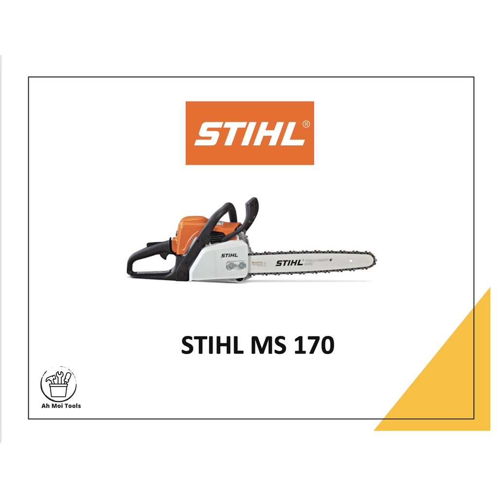STIHL Chainsaw MS170 with 12"/ 14" / 16" Guide Bar & Chain (100 GUARANTEE ORIGINAL STIHL