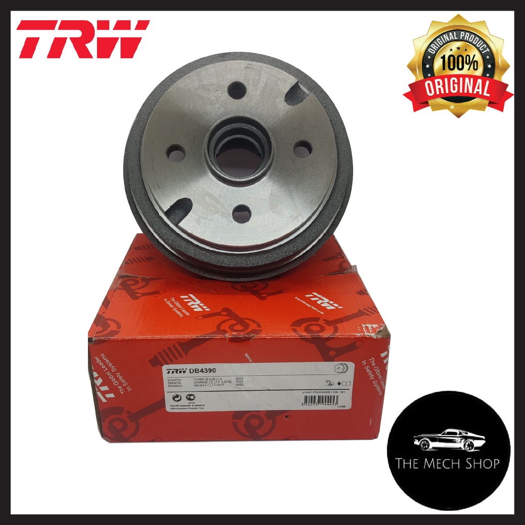 (100 Original) TRW Perodua Kelisa Kenari Viva Rear Brake Shoe Drum