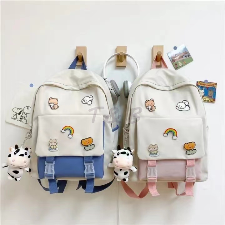 School bag Korean style Women's nylon Harajuku ulzzang backpack Beg
