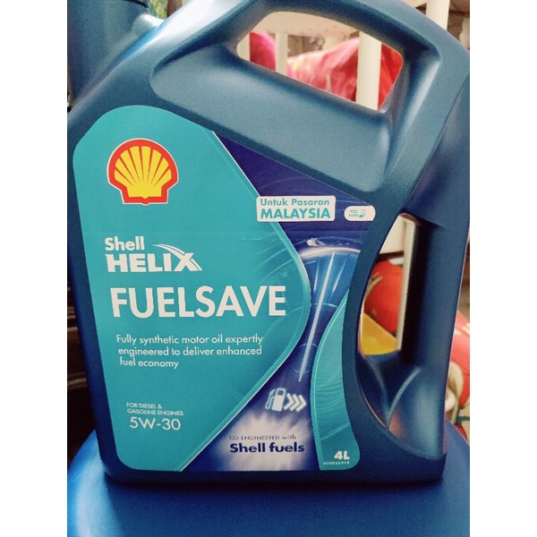 Shell Lubricant Oil Helix FuelSave 5W30 4L Shopee Malaysia