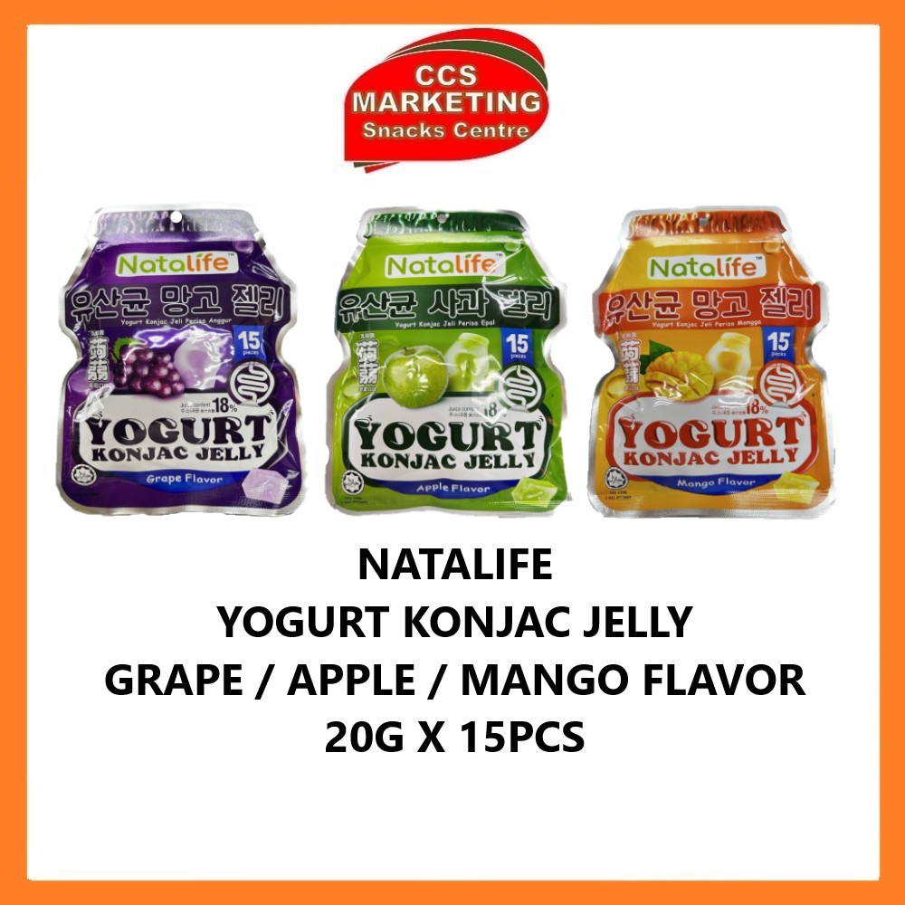 CCS Natalife Yogurt Konjac Jelly Grape / Apple / Mango Flavour ( 20g x