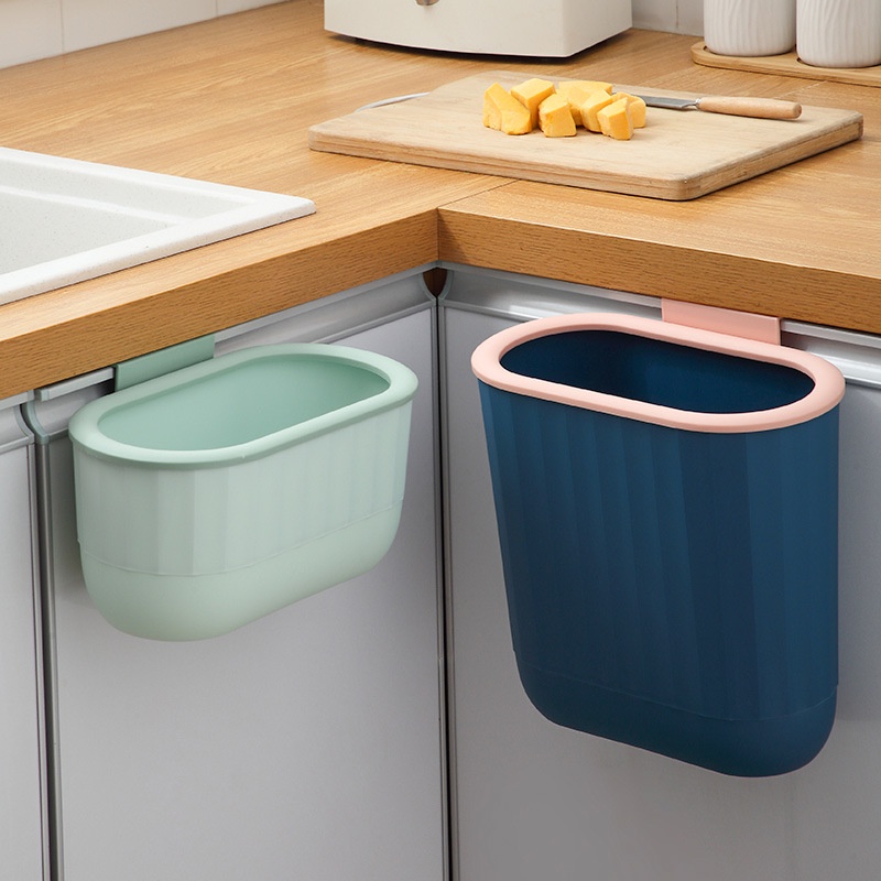HI HOMES New Design Kitchen Door Mounted Trash Bin Space Saving Clean Kitchen Wastebins