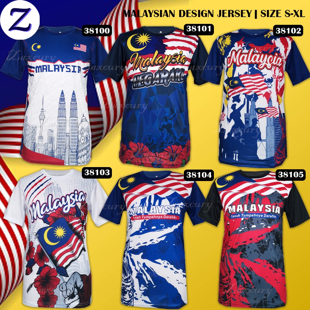 Unisex Baju Batik Jersey Malaysia Malaysian Design Tshirt Man Tshirt | Size S-XL