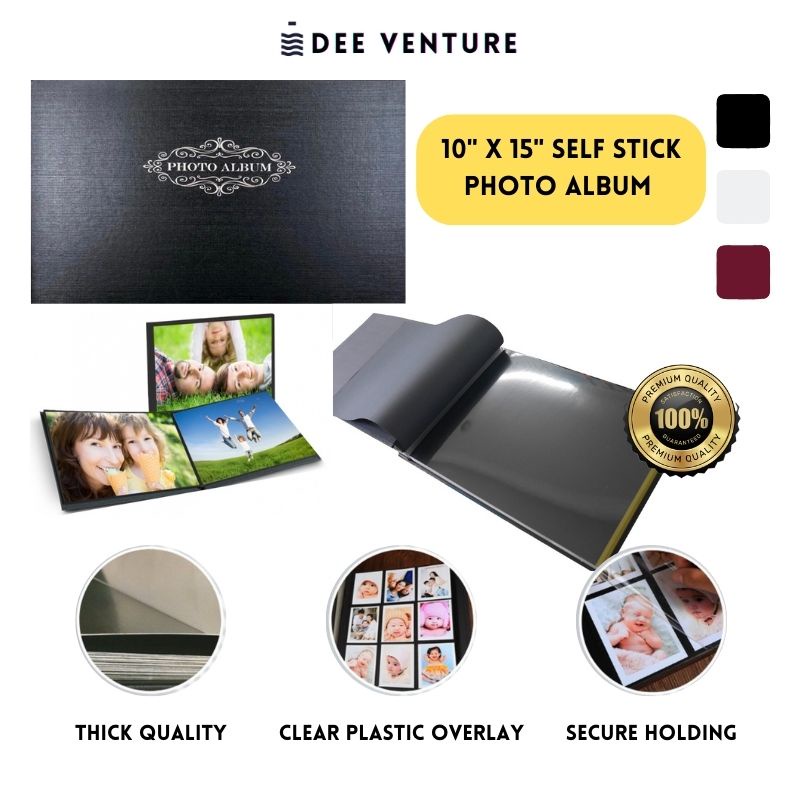 Sticky Photo Album 4R/ Horizontal Self Adhesive Album 15x10"/ Stick On