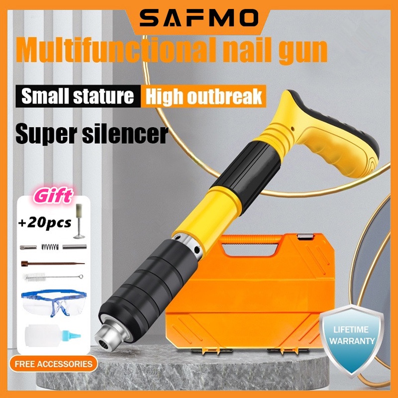 SAFMO Manual Steel Nails Gun Rivet Tufting Nail Gun Ceiling Concrete ...