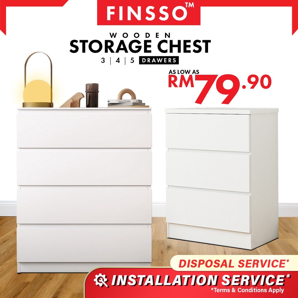 FREE SHIPPING!!! SNOW SERIES Bedroom Concept Chest Drawer Storage Drawer / Drawer baju /Almari Laci *THIS WEEK ONLY*