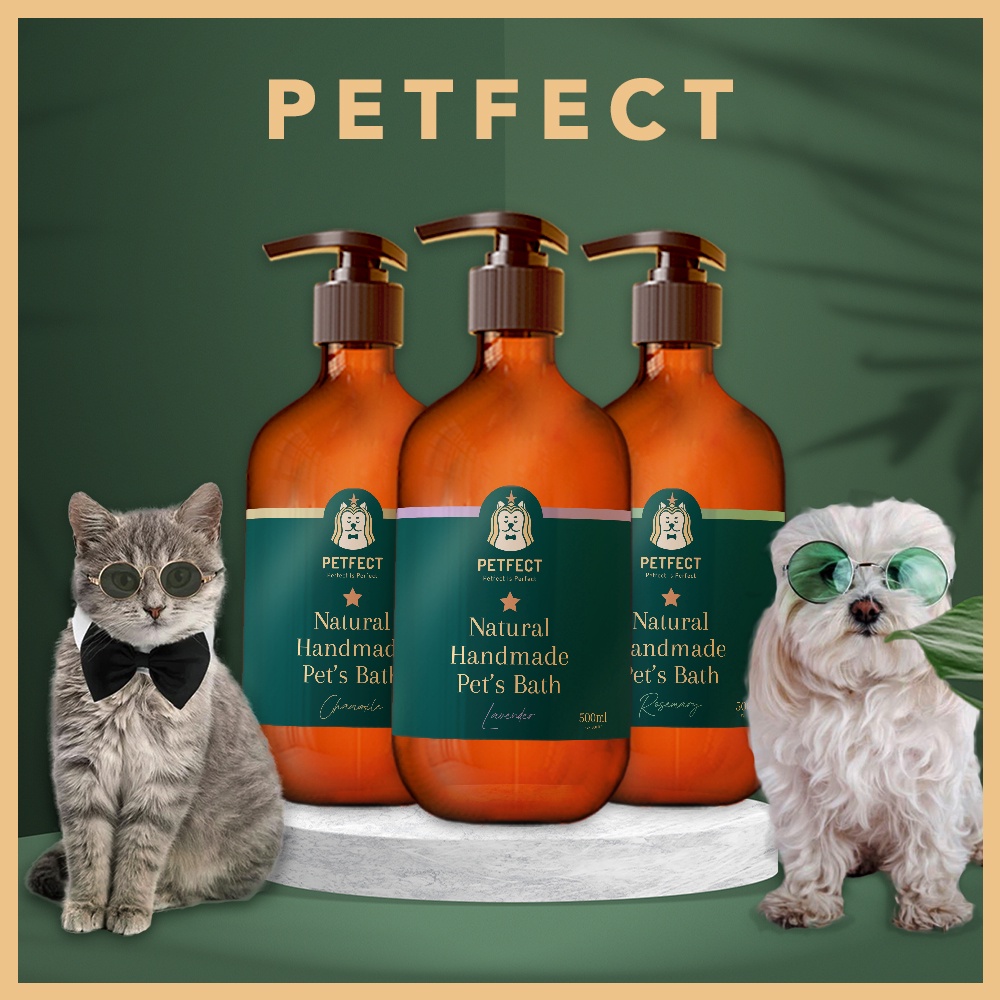 [Petfect] Handmade Natural Pet Shampoo (Dog Cat) Shampoo Cat Shampoo Bath Shower 宠物肥皂 宠物沐浴露 狗猫