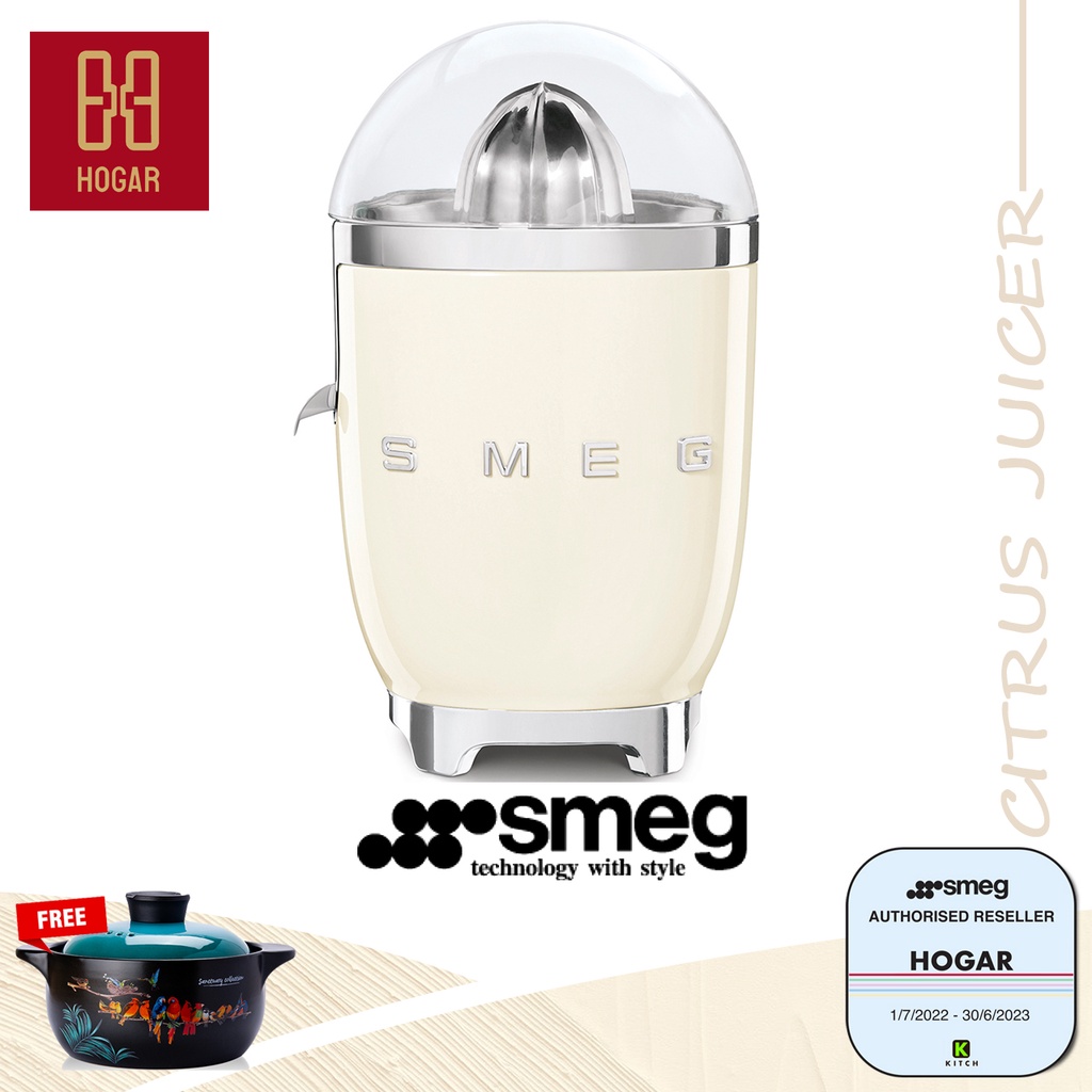 Smeg Citrus Juicer CJF01 CREAM Electric Juicer CJF01CR Smeg CREAM Citrus Juicer Orange