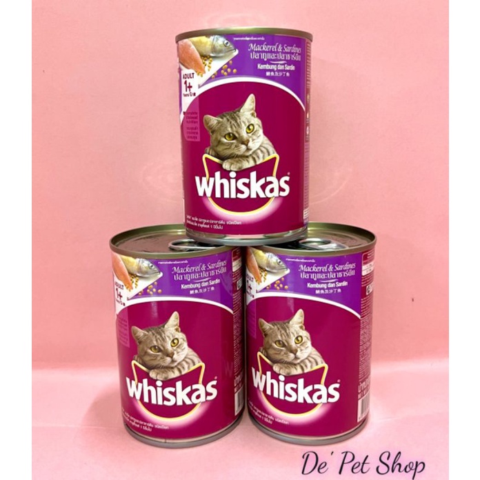 Whiskas Tin Cat Wet Food Makanan Kucing 400g Shopee Malaysia